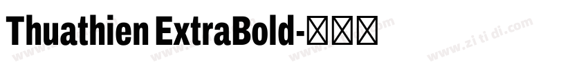 Thuathien ExtraBold字体转换